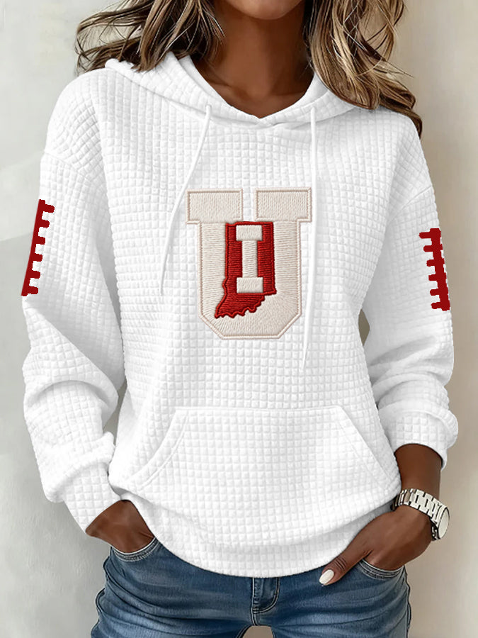 Women's Football Print Sweatshirt