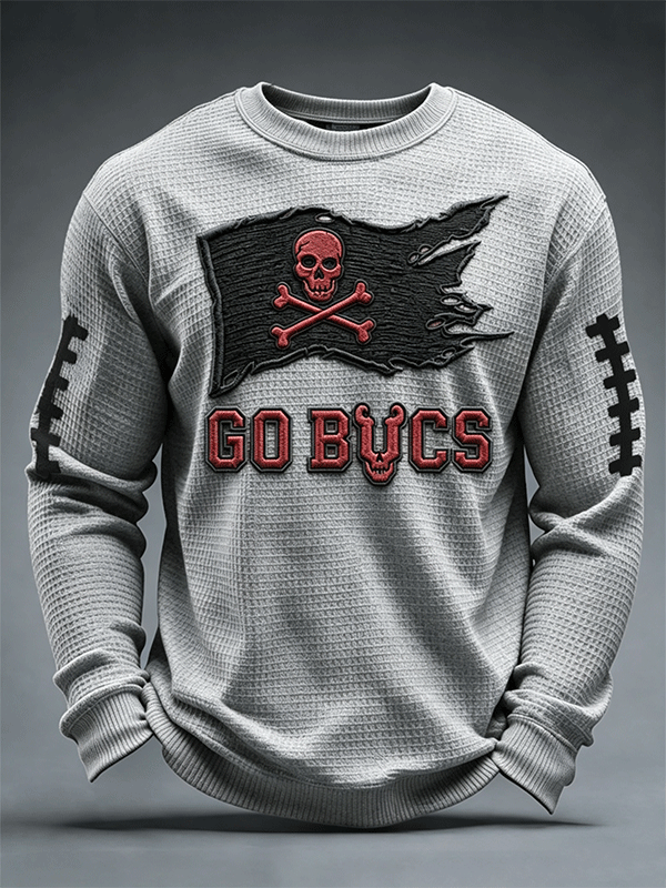 Men's Football print waffle T-shirt
