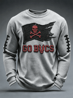 Men's Football print waffle T-shirt