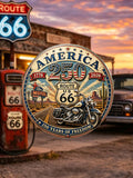 Vintage unisex brooch for Route 66