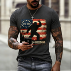 Men'S Casual American Founding Celebration Personalized Printed Round Neck T-Shirt