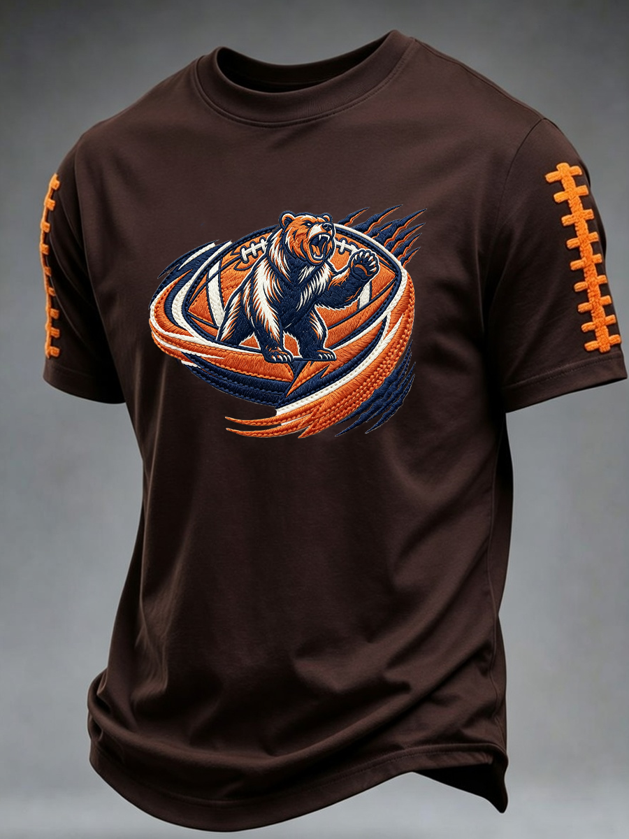 Men'S Rugby Fan Printed Casual T-Shirt