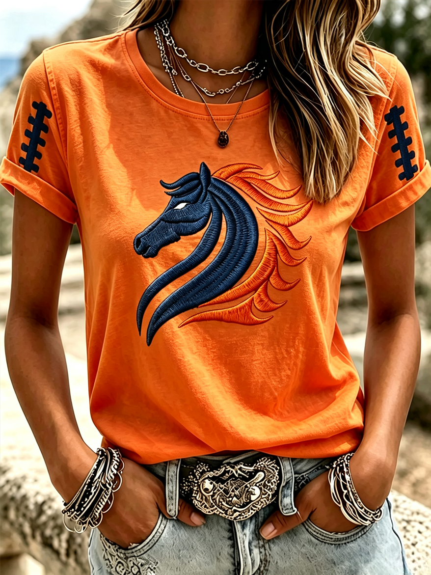 Women'S Gameday Football Lover Casual T-Shirt