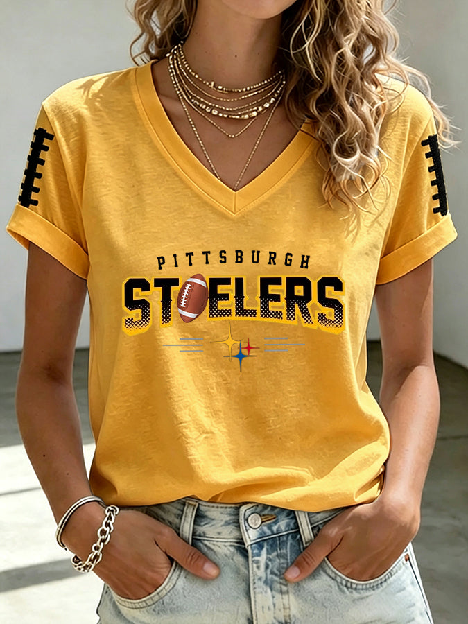 Women's Football Printed Casual Sweatshirt