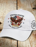 Unisex 250Th Anniversary Founding Celebration Printed Baseball Hat For Independence Day In The United States