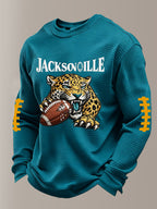 Men'S Football  Printed Waffle T-Shirt
