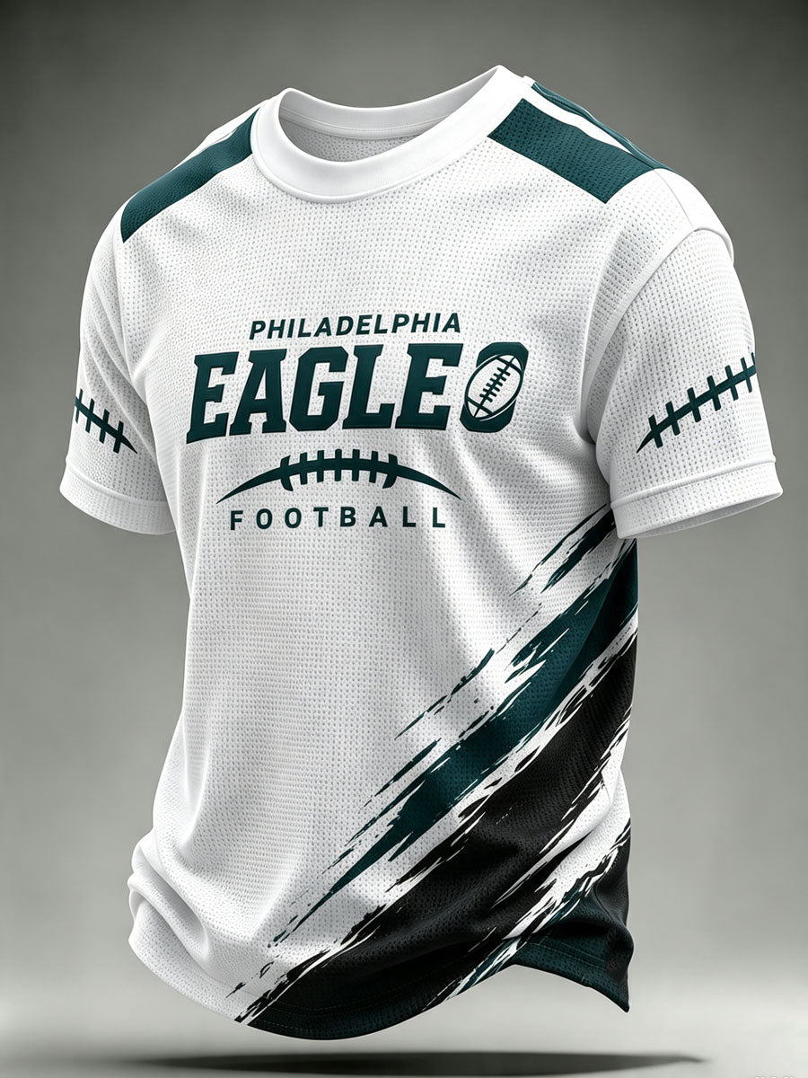 Men'S Football Fan Waffle T-Shirt