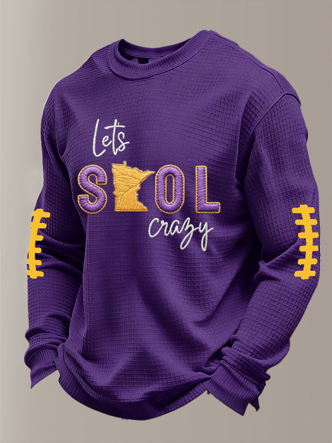 Men'S Football  Printed Waffle T-Shirt