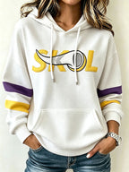Women's Football Print Sweatshirt