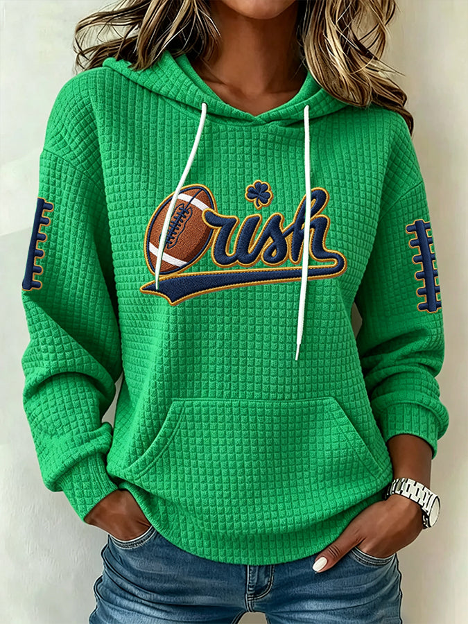 Women's Football Print Sweatshirt