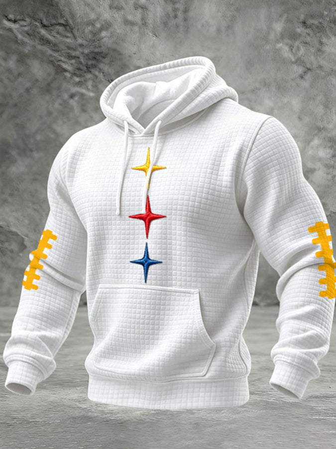 Men'S Football Printed Casual Hoodie