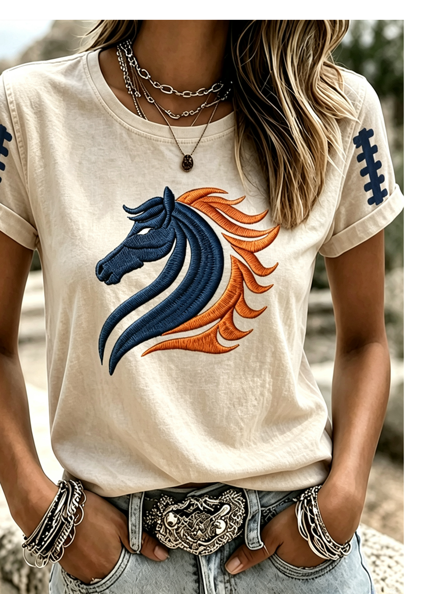 Women'S Gameday Football Lover Casual T-Shirt