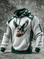 Men's Football Printed Casual Hoodie