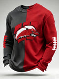 Men'S Football Printed Waffle T-Shirt
