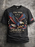Men'S American Flag Commemorative 250Th Anniversary Classic Pattern Short Sleeve T-Shirt