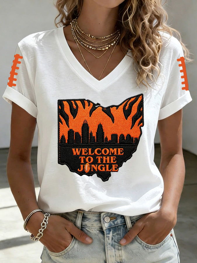 Women's Football Printed Casual Sweatshirt