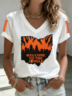 Women's Football Printed Casual Sweatshirt