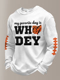 Men'S Football  Printed Waffle T-Shirt