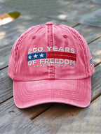 Unisex USA Anniversary Celebration FREEDOM Print Hat
